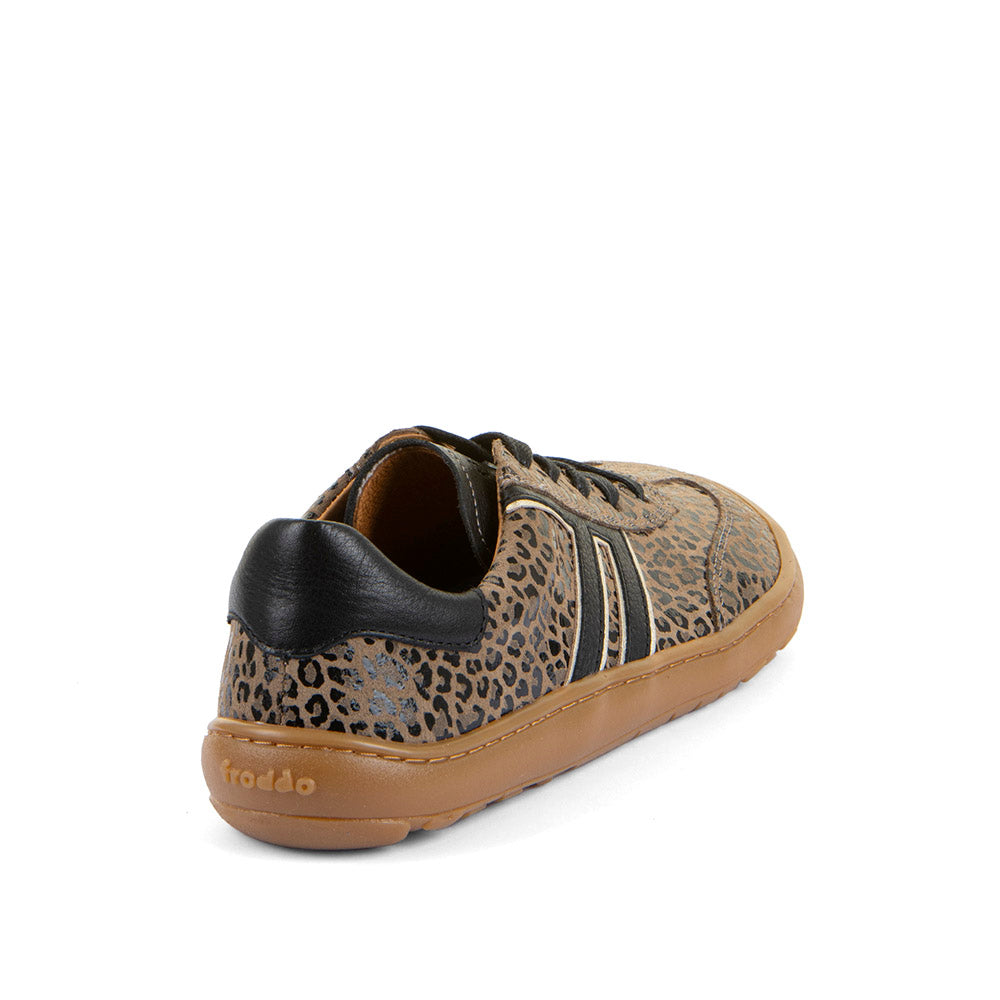 Barefoot Sneaker F-Motion in Beige+ with Animal Print