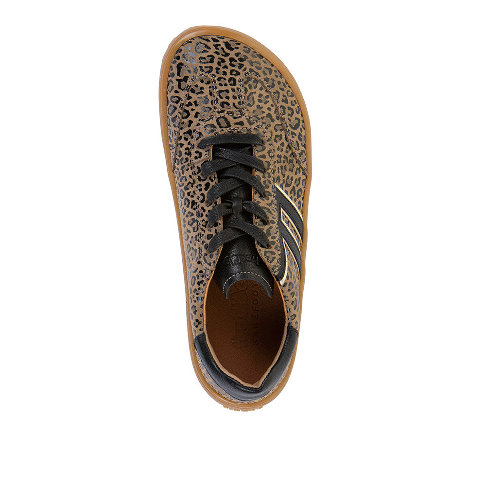 Barefoot Sneaker F-Motion in Beige+ with Animal Print