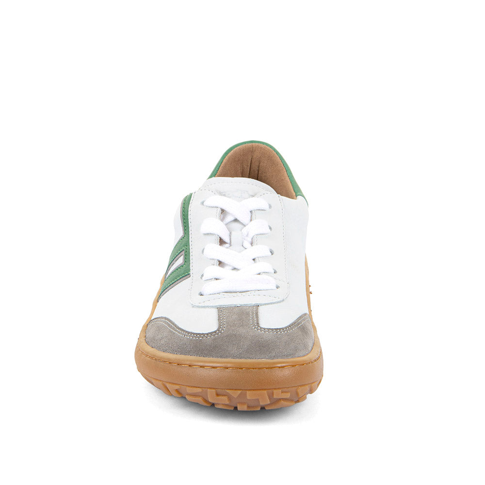 Barefoot Sneaker F-Motion in White with Green Detailing