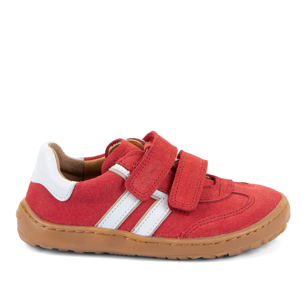 Barefoot F-Motion Leather Sneakers in Red