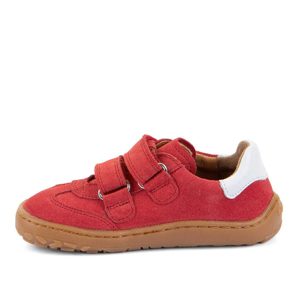 Barefoot F-Motion Leather Sneakers in Red