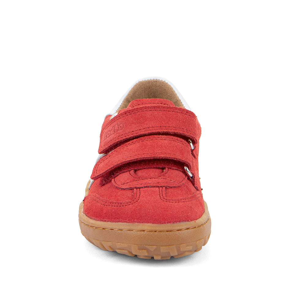 Barefoot F-Motion Leather Sneakers in Red