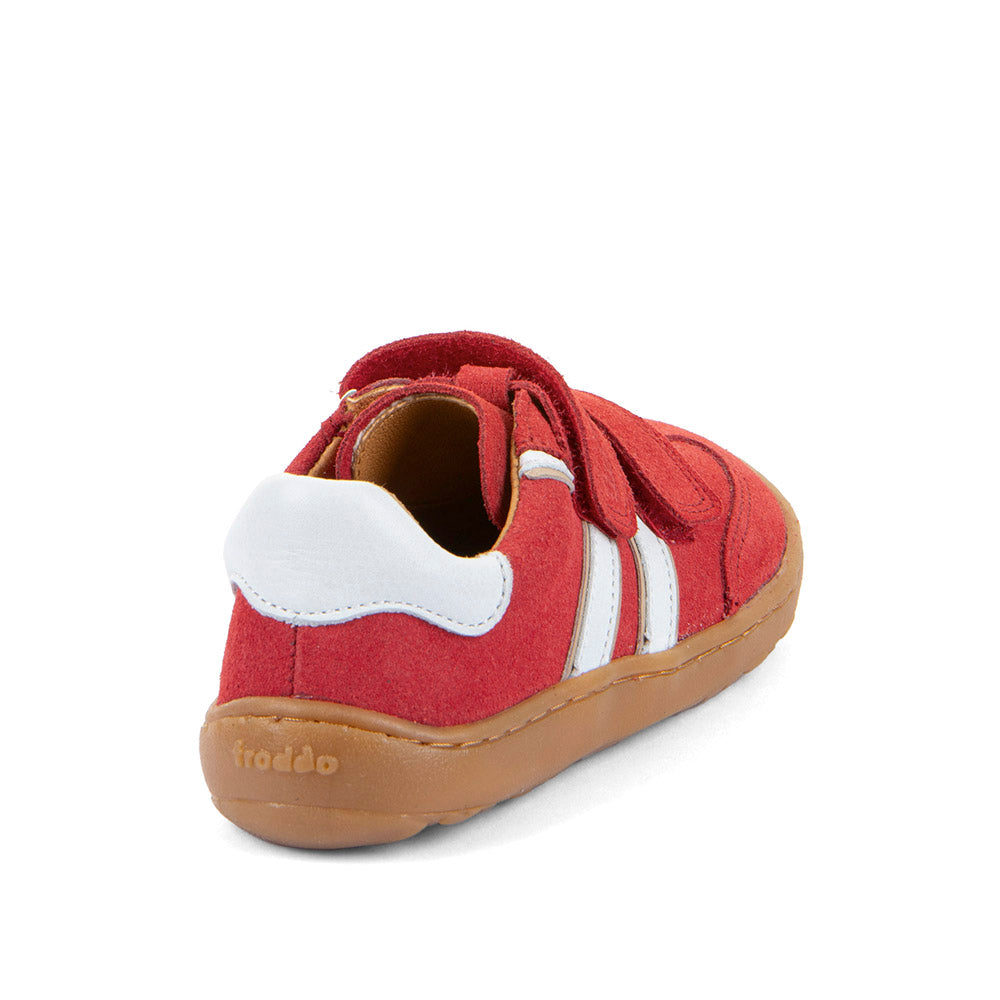 Barefoot F-Motion Leather Sneakers in Red