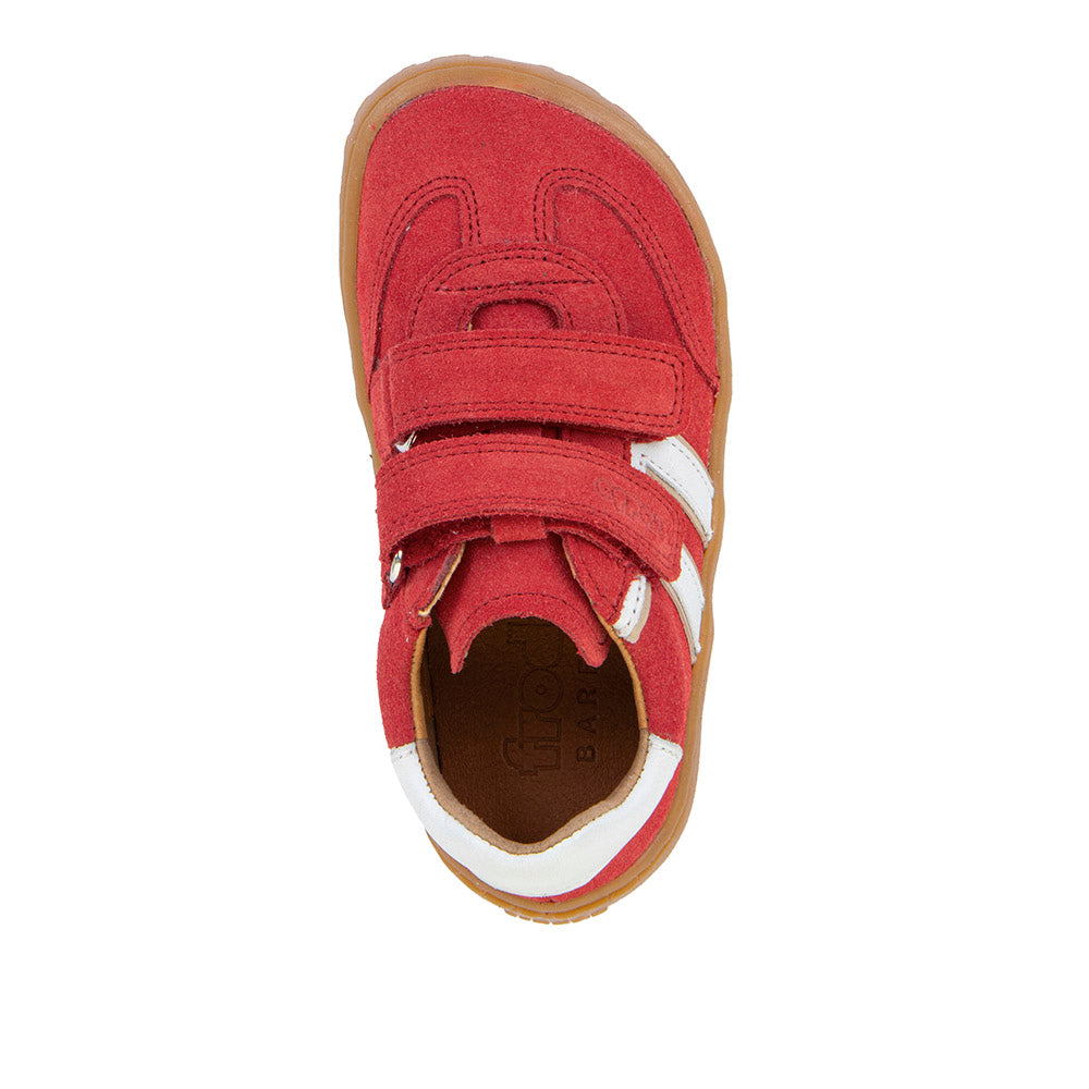 Barefoot F-Motion Leather Sneakers in Red