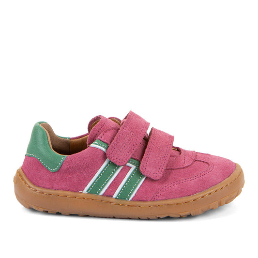 Barefoot F-Motion Leather Sneakers in Fuxia