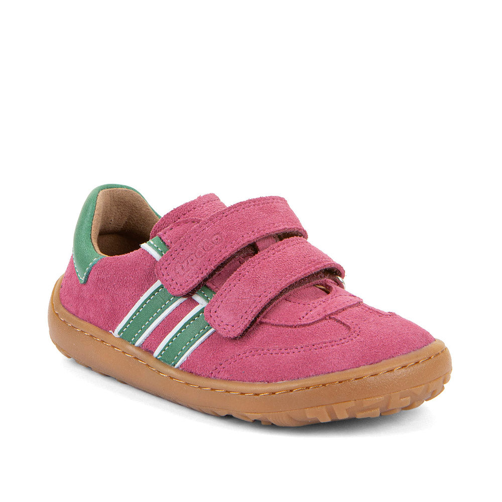 Barefoot F-Motion Leather Sneakers in Fuxia