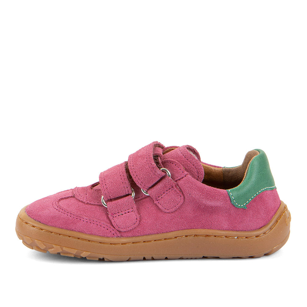 Barefoot F-Motion Leather Sneakers in Fuxia