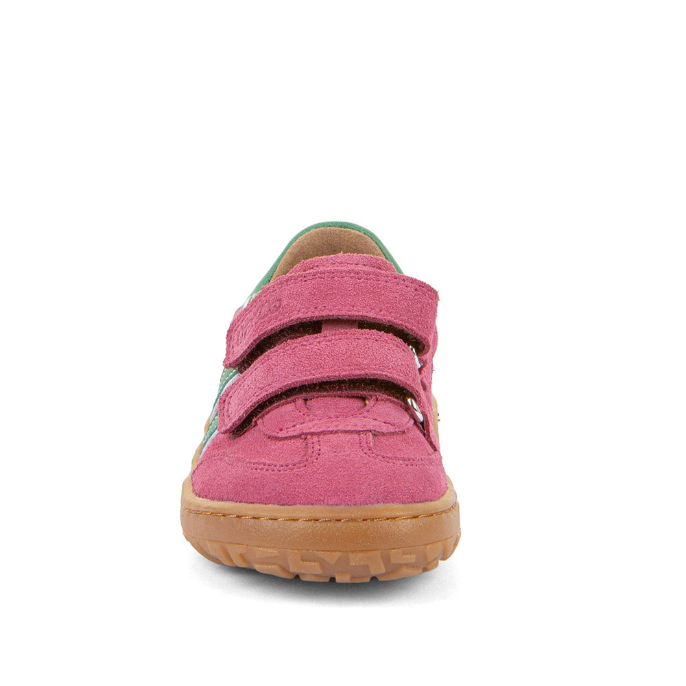 Barefoot F-Motion Leather Sneakers in Fuxia