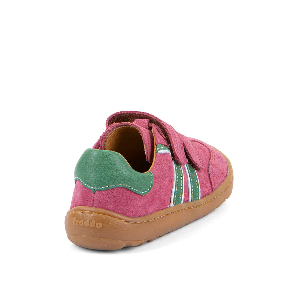 Barefoot F-Motion Leather Sneakers in Fuxia