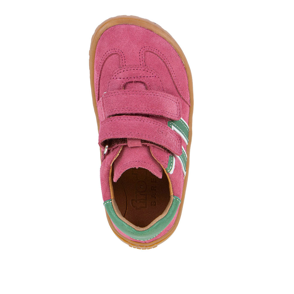 Barefoot F-Motion Leather Sneakers in Fuxia