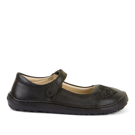 Barefoot Nina Heart Mary Jane in Black