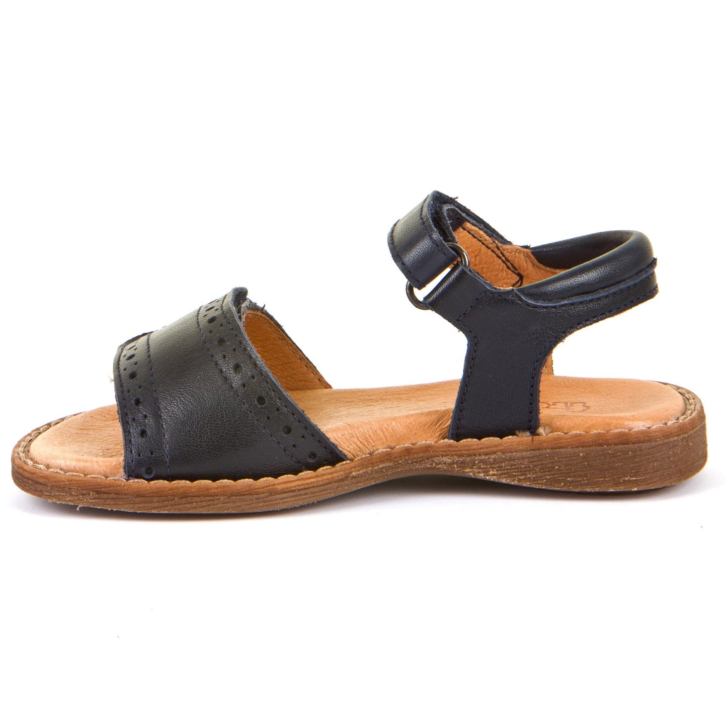 Lore Open Toe Sandal in Dark Blue