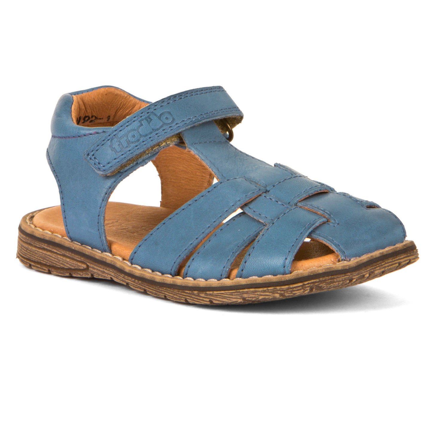 Daros Sandal – Open Heel Leather Fisherman Sandal for Kids in Jeans