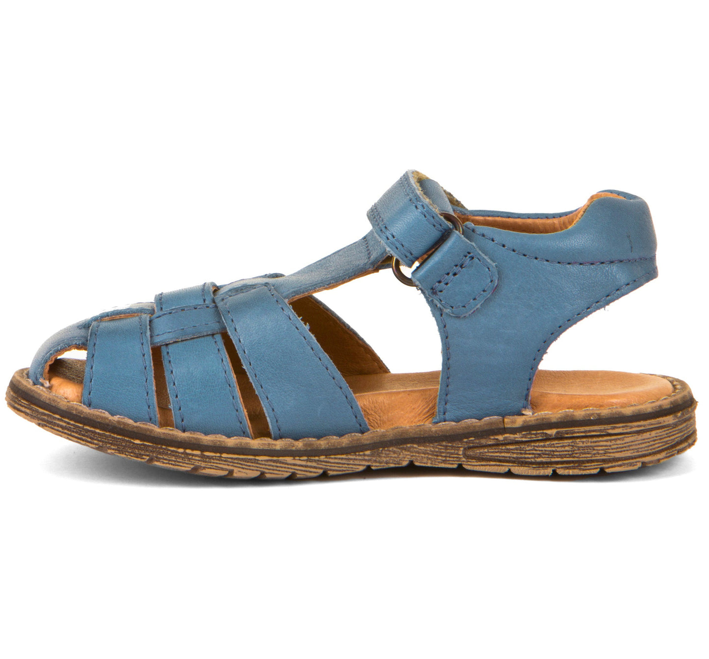 Daros Sandal – Open Heel Leather Fisherman Sandal for Kids in Jeans