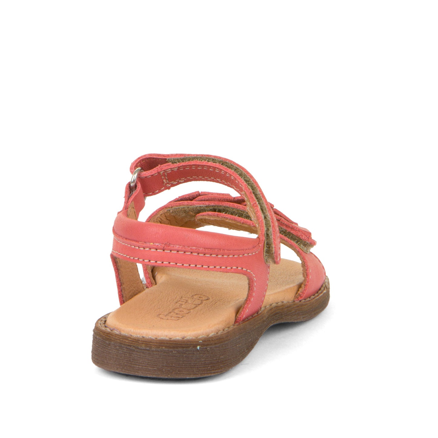Lore Leaves Open Toe Sandal in Coral