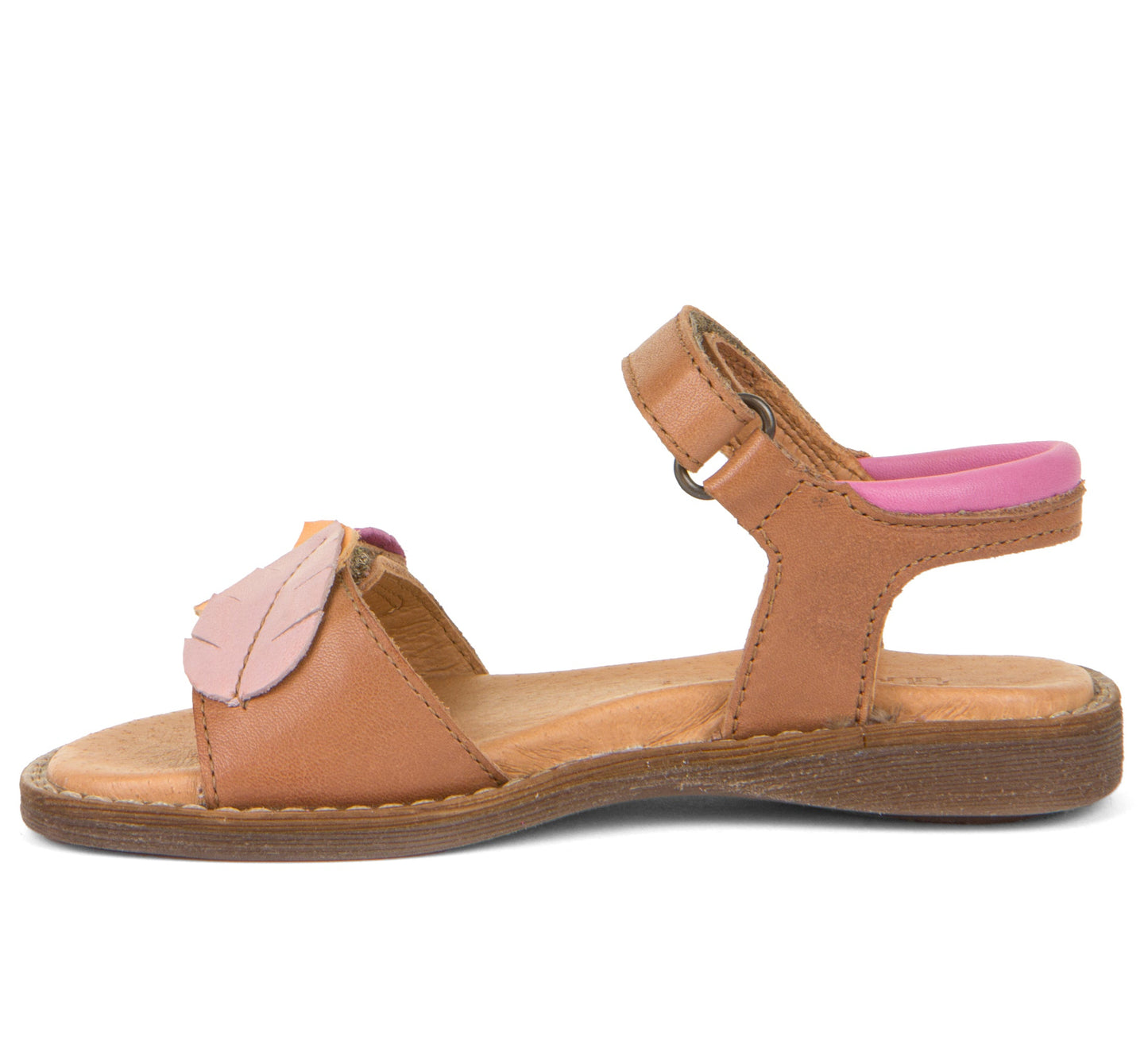 Lore Leaves Open Toe Sandal in Brown