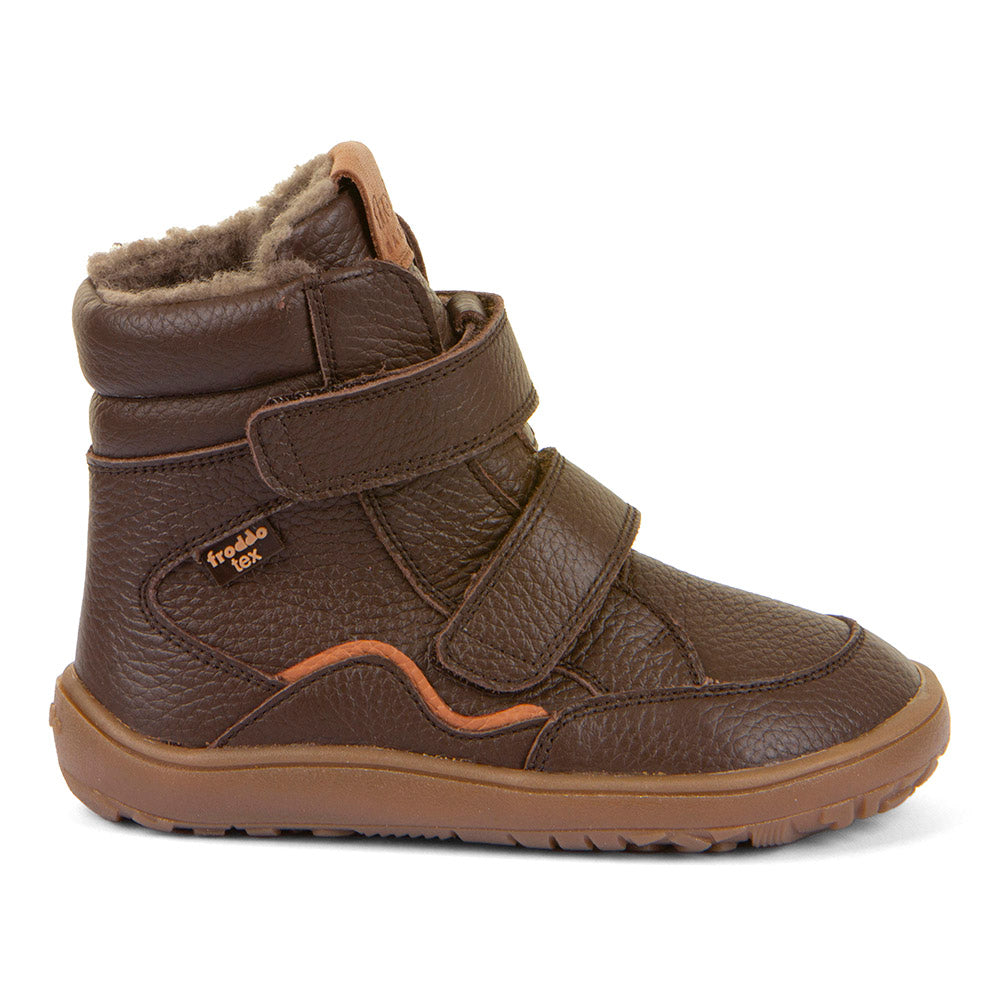 Barefoot TEX Winter Boots – Waterproof Wool-Lined Leather Boots in Brown
