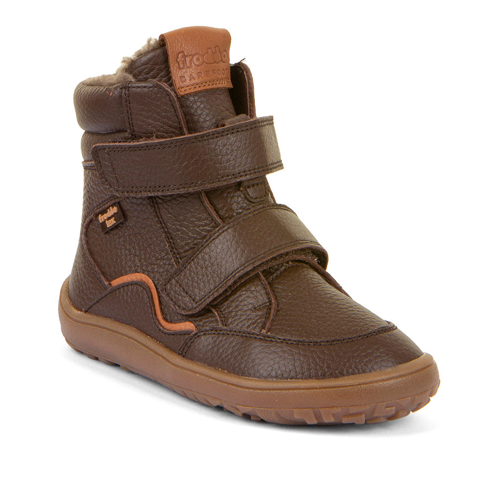 Barefoot TEX Winter Boots – Waterproof Wool-Lined Leather Boots in Brown