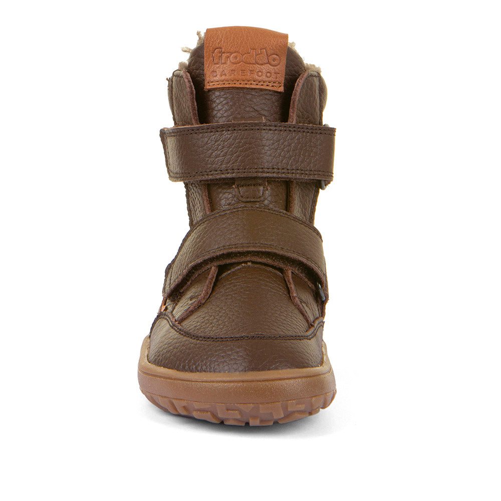 Barefoot TEX Winter Boots – Waterproof Wool-Lined Leather Boots in Brown