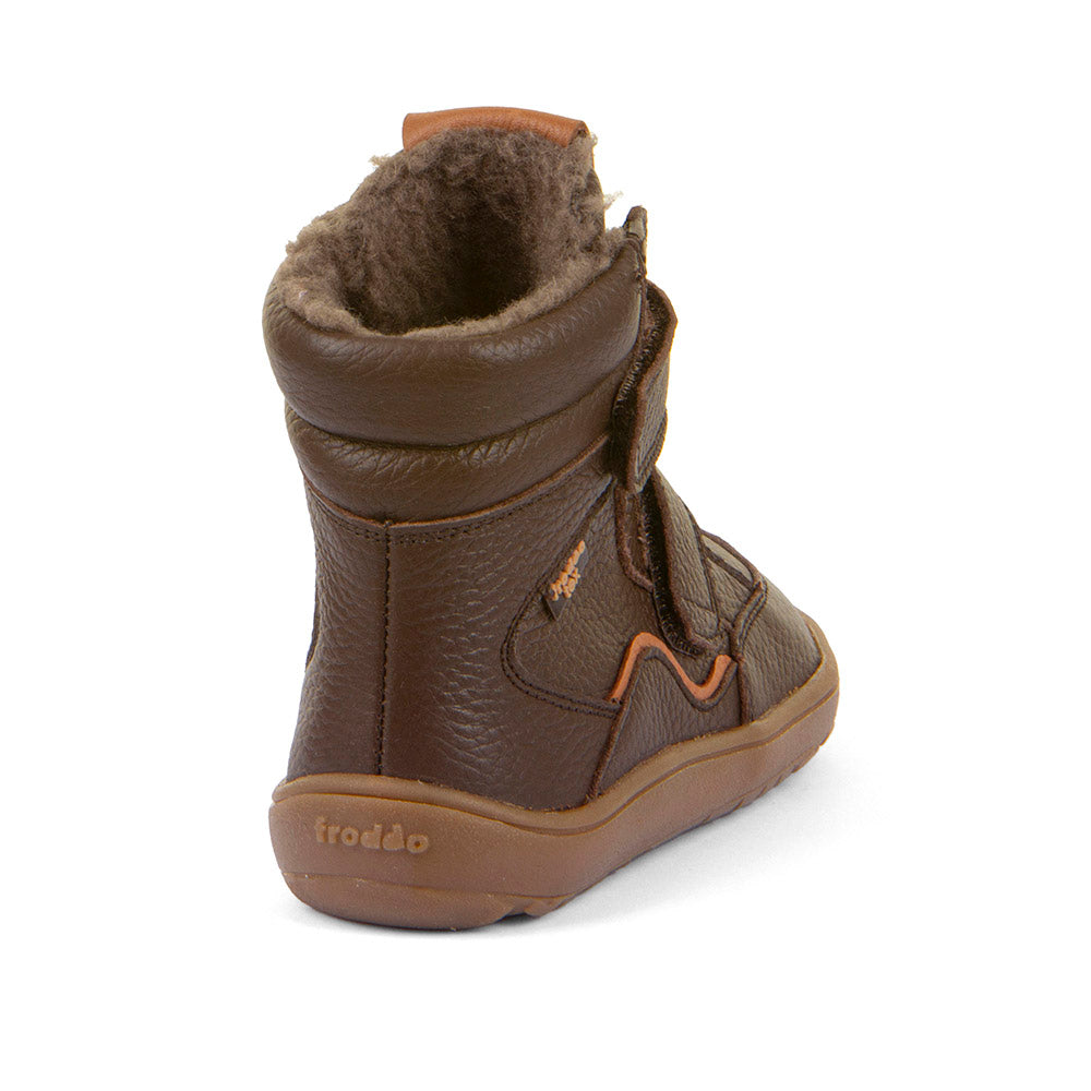 Barefoot TEX Winter Boots – Waterproof Wool-Lined Leather Boots in Brown