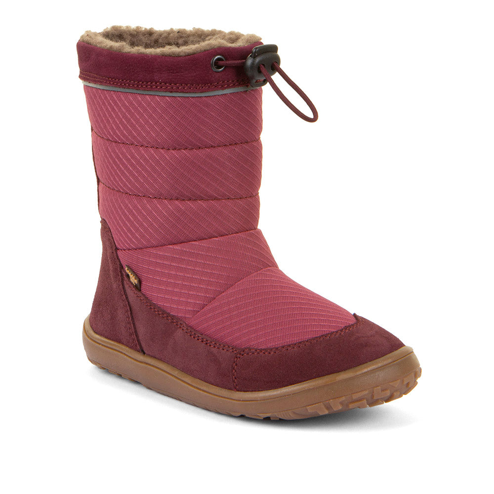 Barefoot UP TEX Snow Wool Boots in Bordeaux - Waterproof