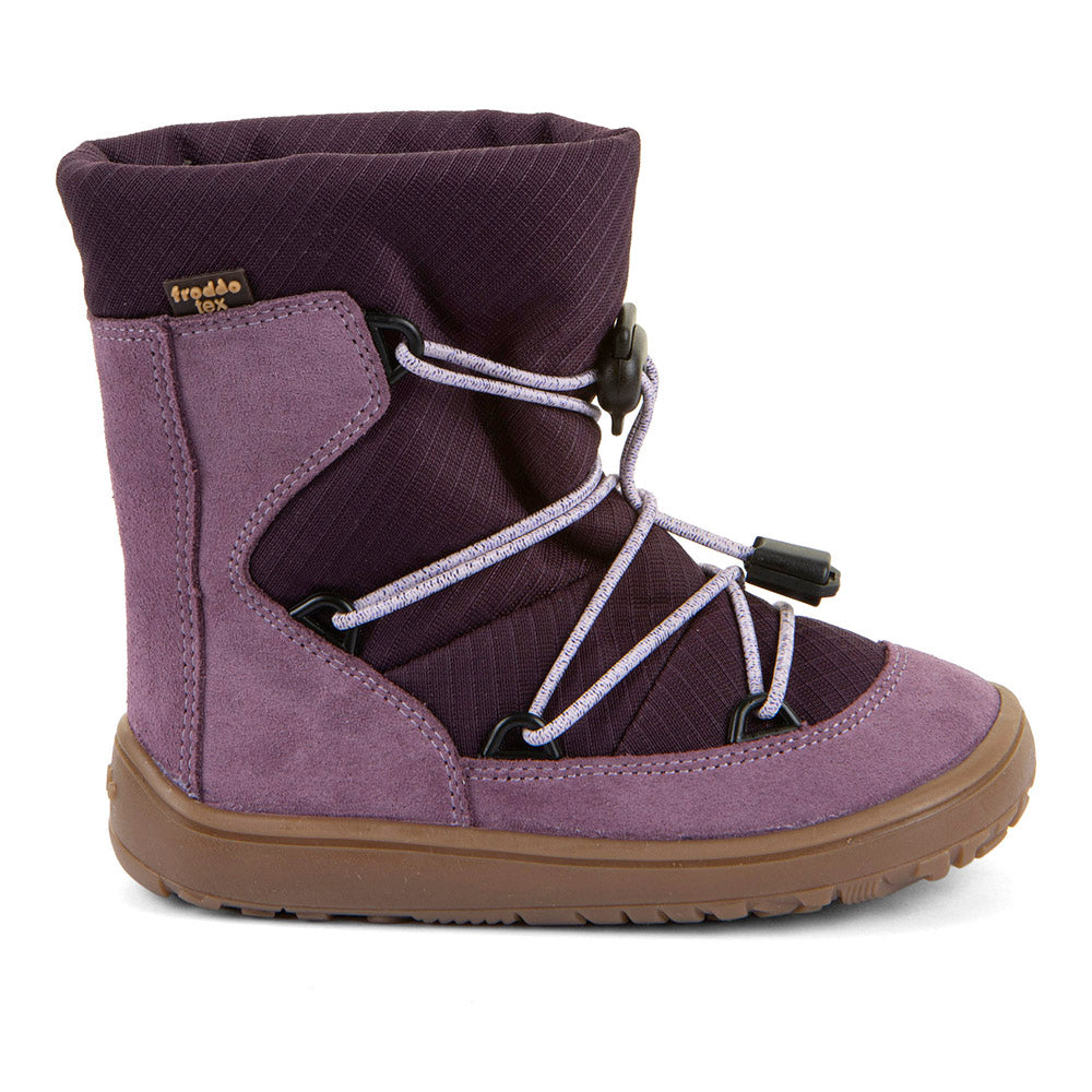 Barefoot TEX Track Wool Boots in Grape Wine - Waterproof