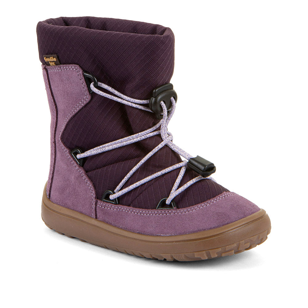 Barefoot TEX Track Wool Boots in Grape Wine - Waterproof