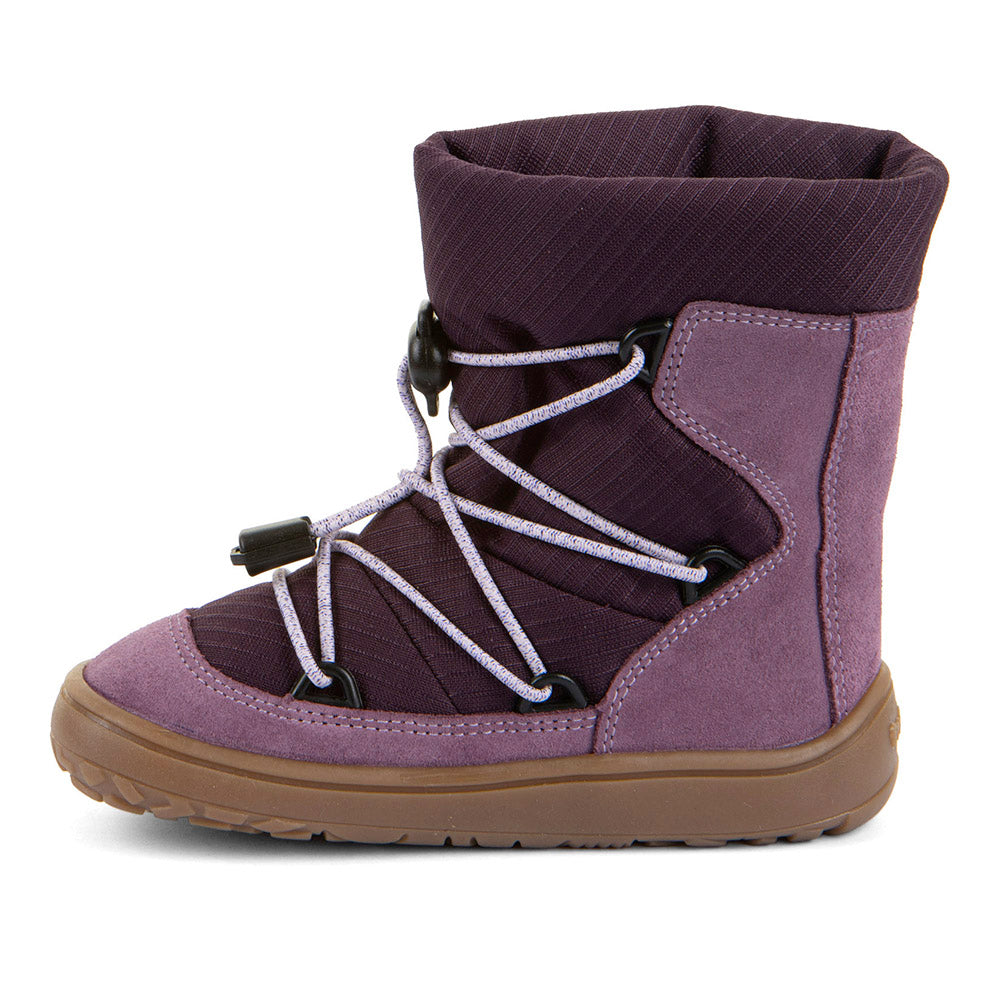 Barefoot TEX Track Wool Boots in Grape Wine - Waterproof