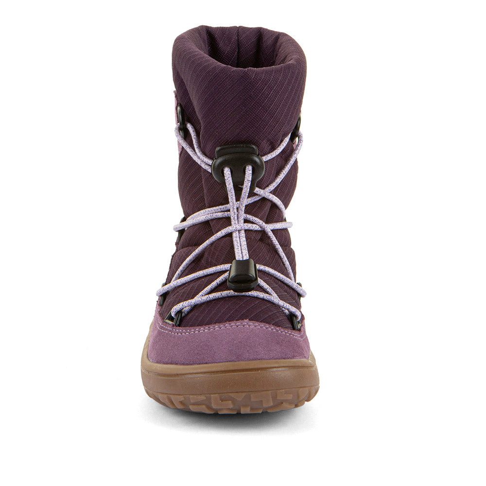 Barefoot TEX Track Wool Boots in Grape Wine - Waterproof