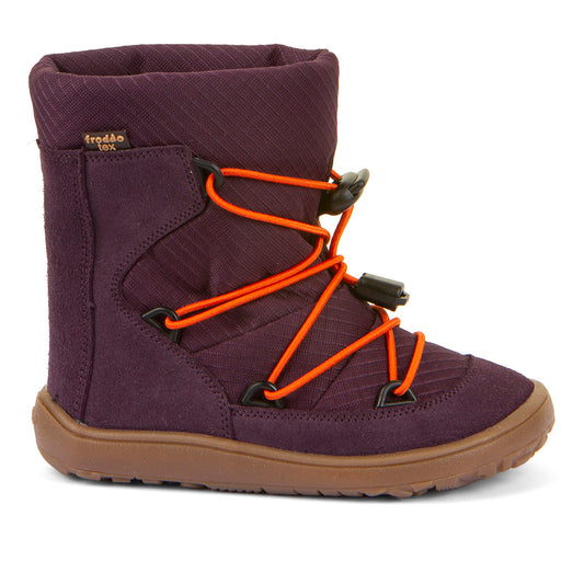 Barefoot TEX Track Wool Boots in Purple - Waterproof