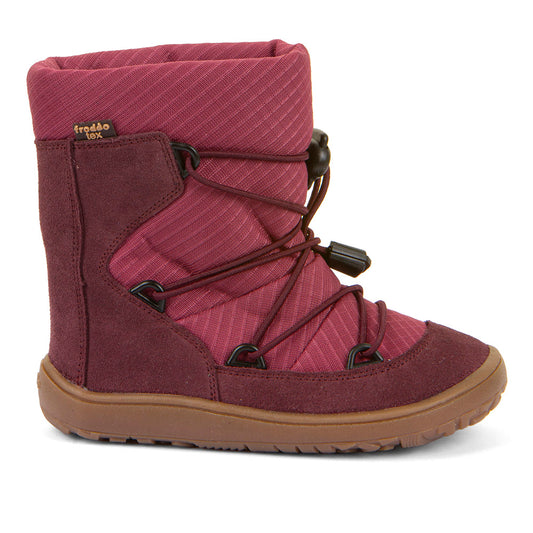 Barefoot TEX Track Wool Boots in Bordeaux - Waterproof