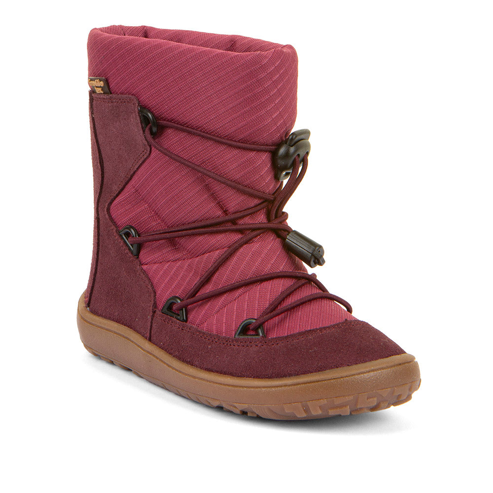 Barefoot TEX Track Wool Boots in Bordeaux - Waterproof