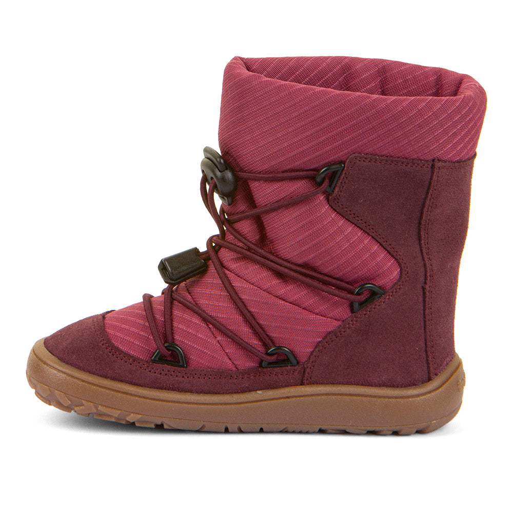 Barefoot TEX Track Wool Boots in Bordeaux - Waterproof