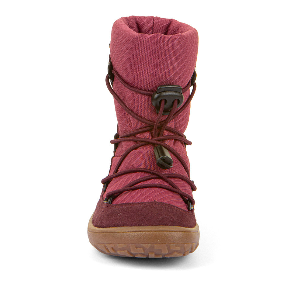Barefoot TEX Track Wool Boots in Bordeaux - Waterproof
