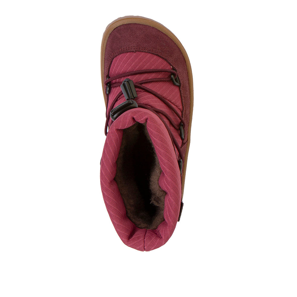 Barefoot TEX Track Wool Boots in Bordeaux - Waterproof