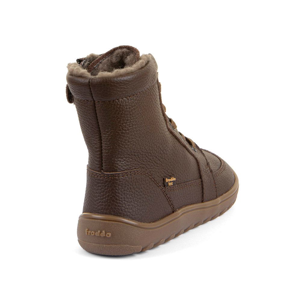 Barefoot Up Tex Core Boots – Lace-Up Leather in Brown