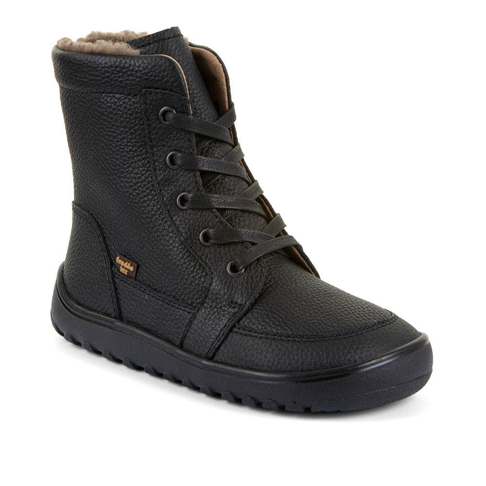 Barefoot Up Tex Core Boots – Lace-Up Leather in Black