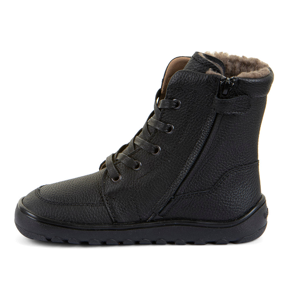 Barefoot Up Tex Core Boots – Lace-Up Leather in Black