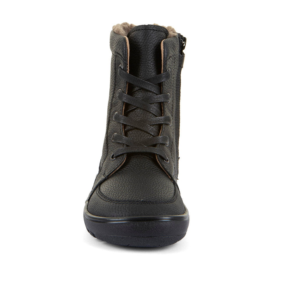 Barefoot Up Tex Core Boots – Lace-Up Leather in Black