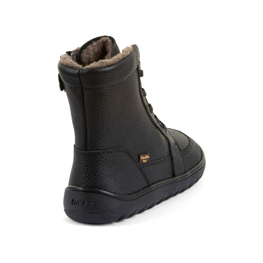Barefoot Up Tex Core Boots – Lace-Up Leather in Black