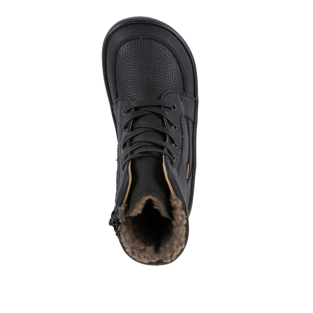 Barefoot Up Tex Core Boots – Lace-Up Leather in Black