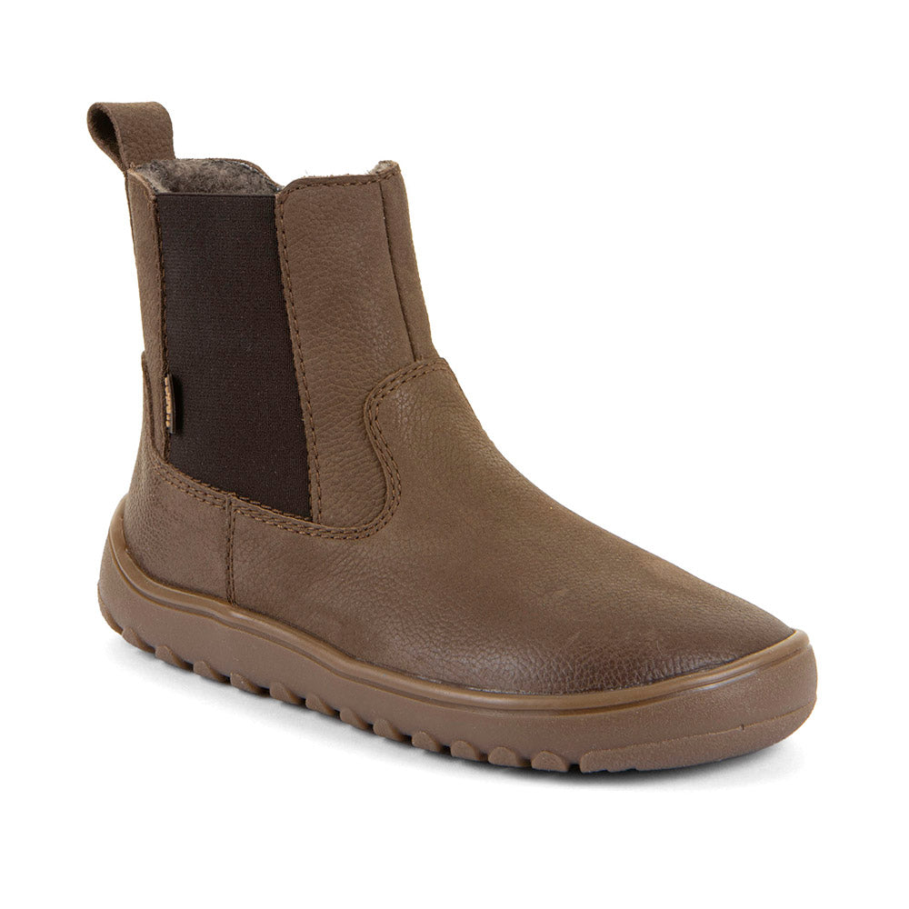 Kids Barefoot UP Chelys Wool Waterproof Boots in Brown