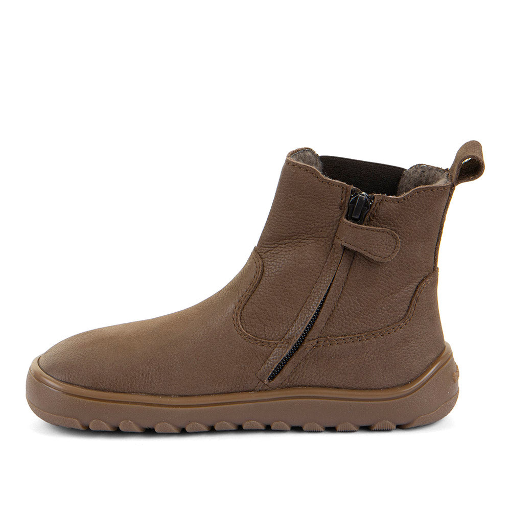 Kids Barefoot UP Chelys Wool Waterproof Boots in Brown