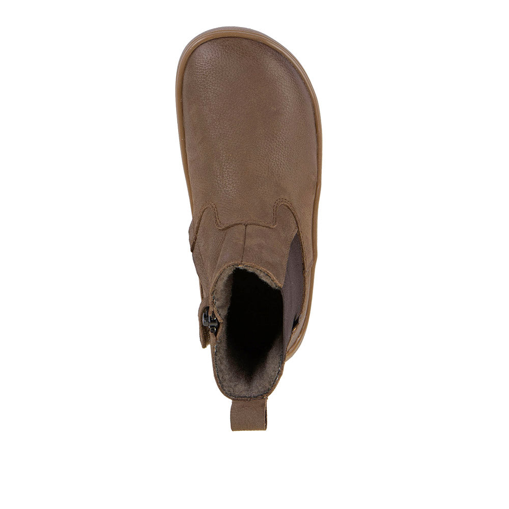 Kids Barefoot UP Chelys Wool Waterproof Boots in Brown