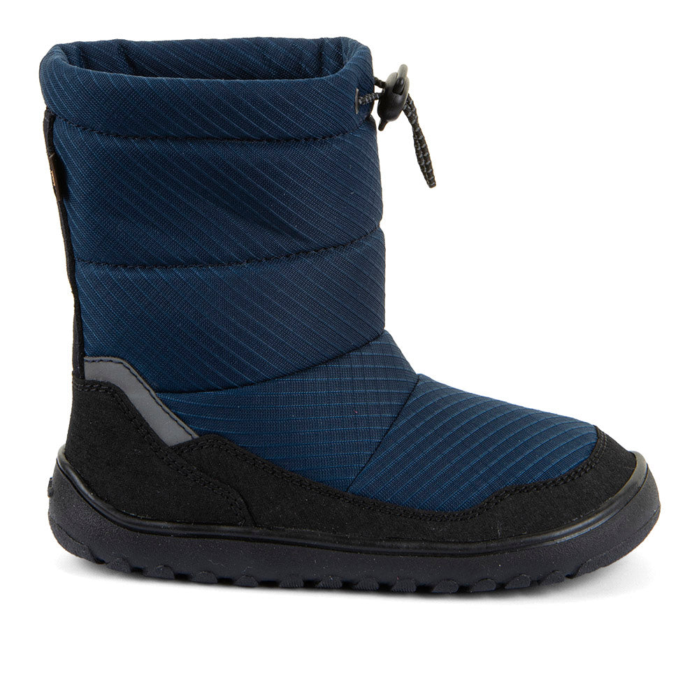 Barefoot UP TEX Snow Wool Boots in Black/Blue - Waterproof