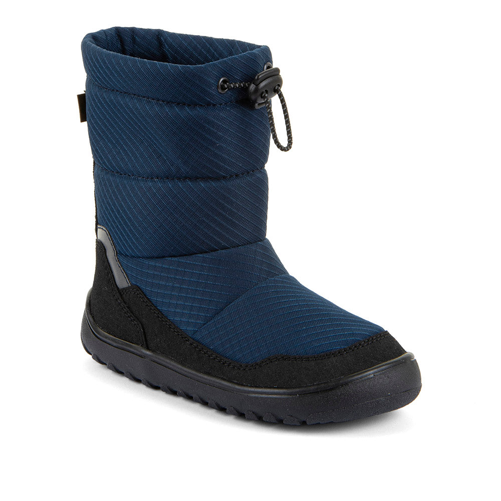 Barefoot UP TEX Snow Wool Boots in Black/Blue - Waterproof