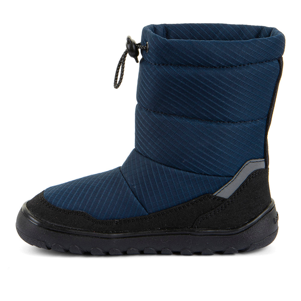 Barefoot UP TEX Snow Wool Boots in Black/Blue - Waterproof