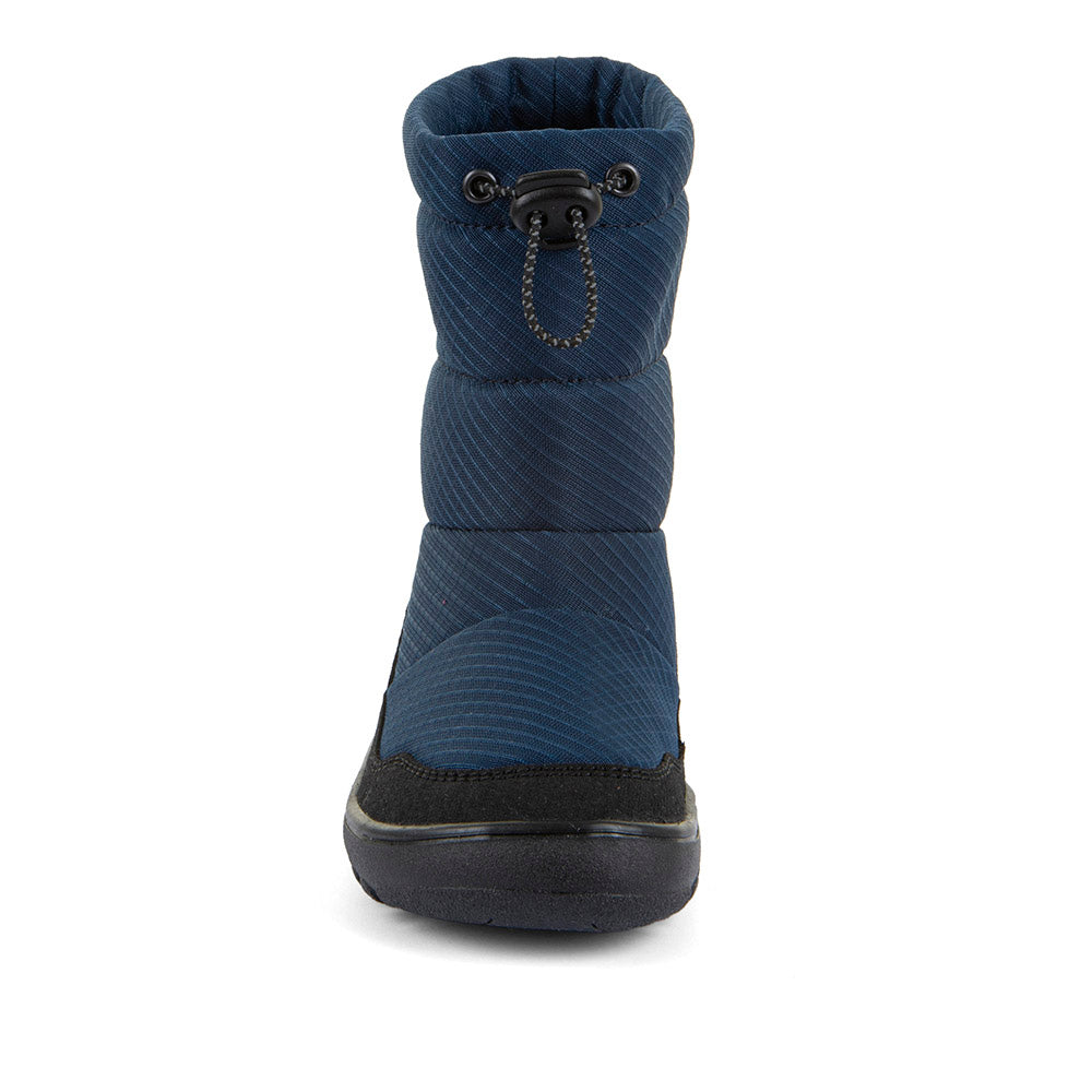 Barefoot UP TEX Snow Wool Boots in Black/Blue - Waterproof