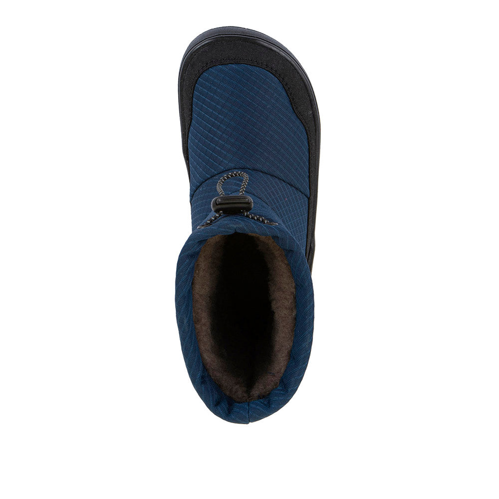 Barefoot UP TEX Snow Wool Boots in Black/Blue - Waterproof