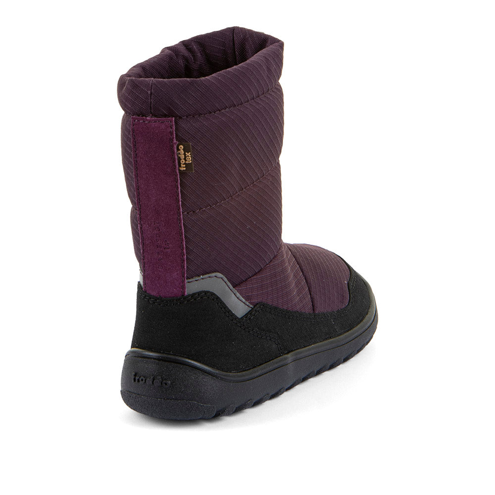 Barefoot UP TEX Snow Wool Boots in Purple - Waterproof
